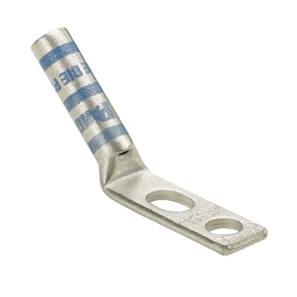 Panduit Corp - Panduit LCC6-14JAWH-L Pan-Lug™ Copper 2 Hole Straight Tongue Compression Lug