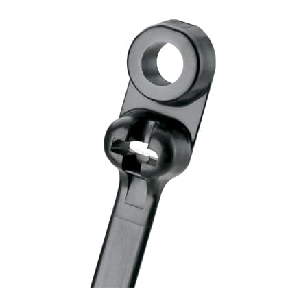 Panduit Corp - Panduit BC2S-S10-D0 Clamp Tie, Metal Barb, 8.5"L (216mm), Standard, Weather Resistant, Black