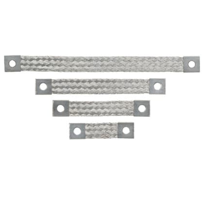 Panduit Corp - Panduit BS202446EU Braided Bonding Strap, 2 Hole Non-Insulated, 24" Length, 1.06" Width