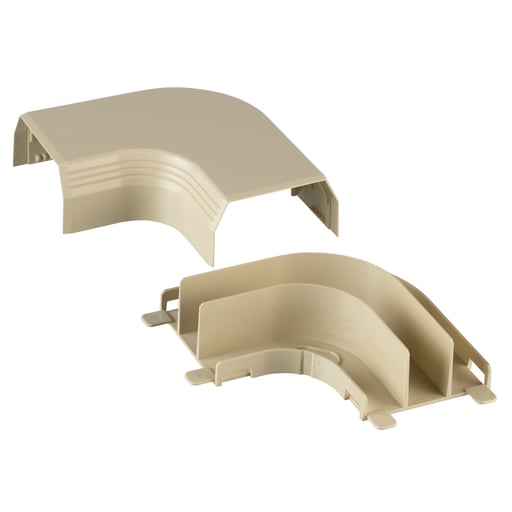 Panduit Corp - Panduit T45RAEI Surface Raceway, T-45 Right Angle Fitting, Electric Ivory