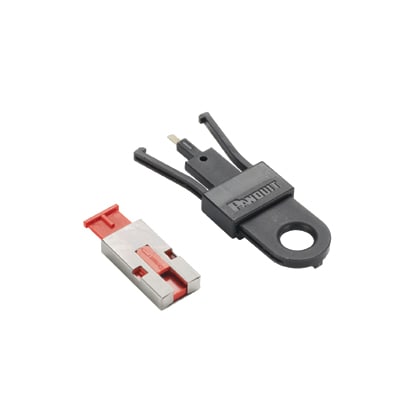 Panduit Corp - Panduit PSL-USBA Package of five USB Type 'A' blockout devices and one removal tool.