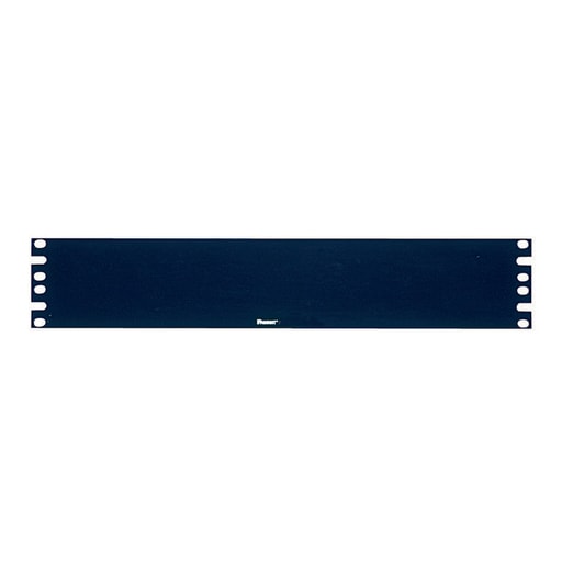 Panduit Corp - Panduit DPFP2 Horizontal Flat Rack Filler Panel, 2 RU, Steel, Black