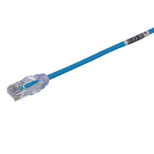 Panduit Corp - Panduit UTP28SP4BU Cat 6 28 AWG UTP Copper Patch Cord, 4 ft, Black