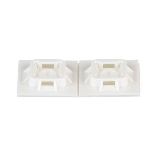 Panduit Corp - Panduit ABM100-AT-D Cable Tie Mount, Hi Temp. Adh., 1"x1" (25.4mm x 25.4mm), WH, 500 Pcs.