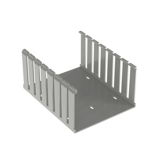 Panduit Corp - Panduit G6X4LG6 Wide Slotted Wiring Duct, PVC, 6" x 4" x 6ft, Light Gray