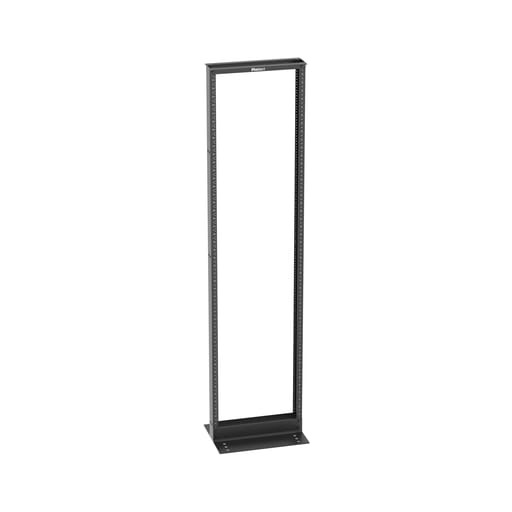 Panduit Corp - Panduit R2PW 2-Post Rack, 45RU, #12-24 Threaded E-Rails, Aluminum, 23 in. Wide, Black