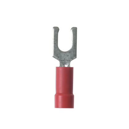 Panduit Corp - Panduit PV18-10LF-CY Pan-Term® Vinyl-Insulated Locking Fork Terminal