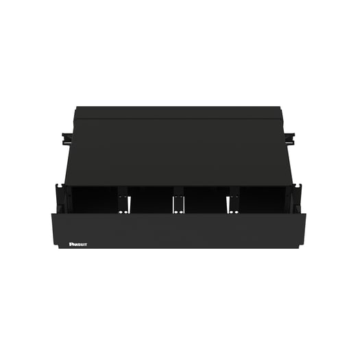 Panduit Corp - Panduit FRE2UBL Rack Mount Enclosure, Black, 2 RU, 8 FAP/Cassette Slots