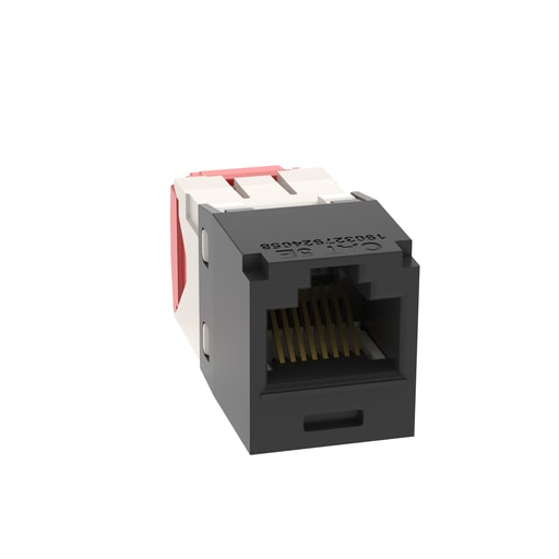 Panduit Corp - Panduit CJ5E88TGBL-24 UTP RJ45 Cat 5e TG Jack Module, Black, 24 Pack
