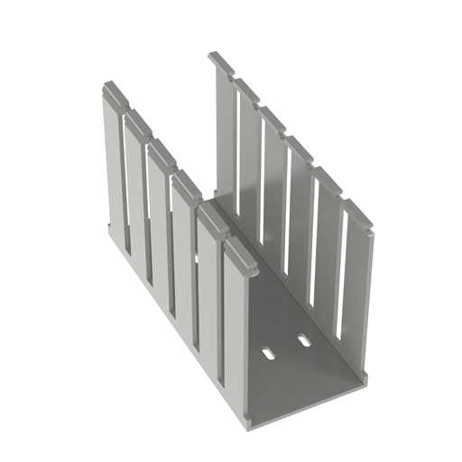 Panduit Corp - Panduit G3X5LG6 Wide Slotted Wiring Duct, PVC, 3" x 5" x 6ft, Light Gray