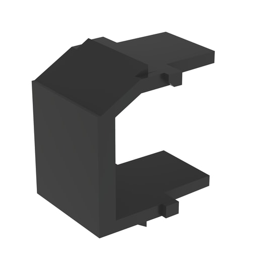 Panduit Corp - Panduit NKBMBL-X Black Keystone Module, 1 Port, Black