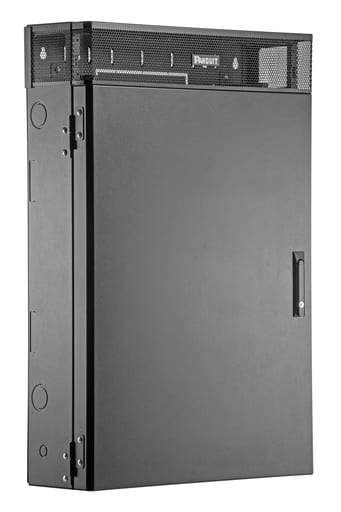 Panduit Corp - Panduit WME3BL Verticalical Wall Mount Enclosure, 3RU, Black