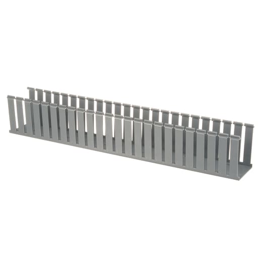 Panduit Corp - Panduit G3X4LG6 Wide Slotted Wiring Duct, PVC, 3" x 4" x 6ft, Light Gray