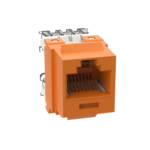 Panduit Corp - Panduit NK688MOR NetKey Cat 6 Punchdown Jack, Orange