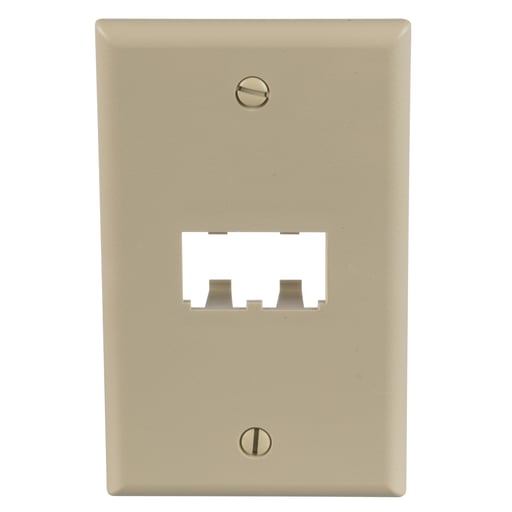 Panduit Corp - Panduit CFP2EI 2-Port Classic Electric Ivory Faceplate