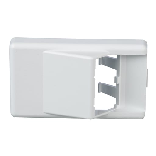 Panduit Corp - Panduit CFFPA2WH Furniture Faceplate, Standard Opening, 2 Port, White