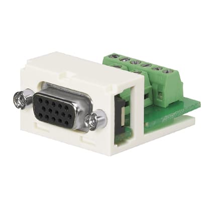 Panduit Corp - Panduit CMD15HDIWY Panduit D-Subminiature Module, 15 Pin, Off White