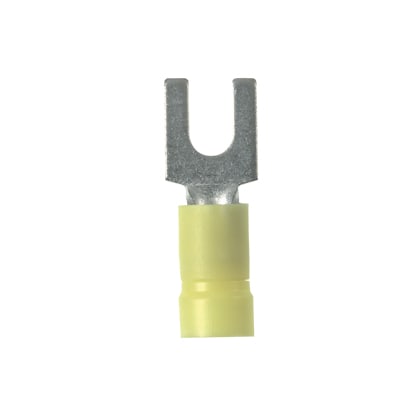 Panduit Corp - Panduit PV10-8F-L Vinyl Insulated Fork Terminal - #14-10, #8bolt