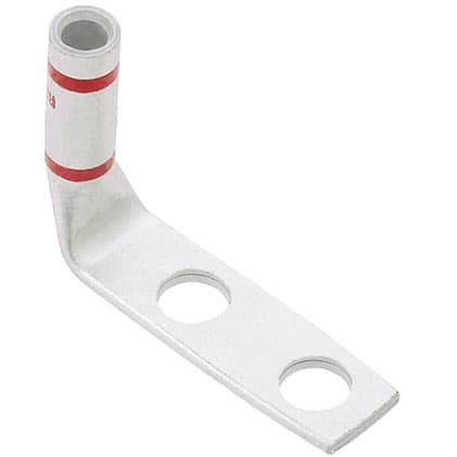 Panduit Corp - Panduit LCCX4/0-38DF-X Pan-Lug™ Copper 2 Hole Straight Tongue Compression Lug
