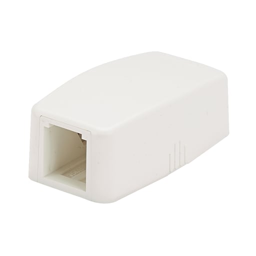 Panduit Corp - Panduit CBXQ1WH-A Surface Mount Boxes, Quick Release, 1 Port, White