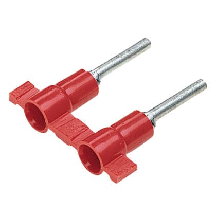 Panduit Corp - Panduit PV18-P47B-3K Pin Terminal, Red, Vinyl, 22 - 18 AWG, 12.4mm Pin L