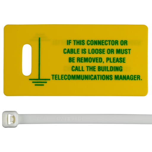 Panduit Corp - Panduit LTYK LTYK Label Kit, Poly Cardstock, Green/Yellow, 1.38"x2.75", PK1