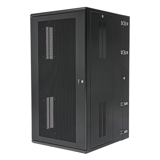 Panduit Corp - Panduit PZWMC2630P Wall Mount Cabinet, 26RU, 30" Depth, Perforated Door, Black