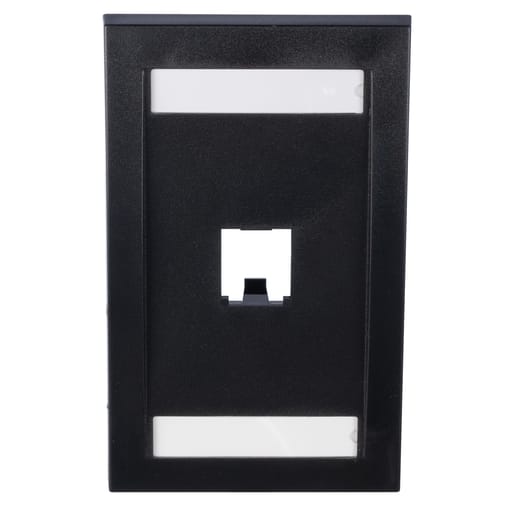 Panduit Corp - Panduit CFPE1BLY Executive, Faceplate, 1 Port, Black