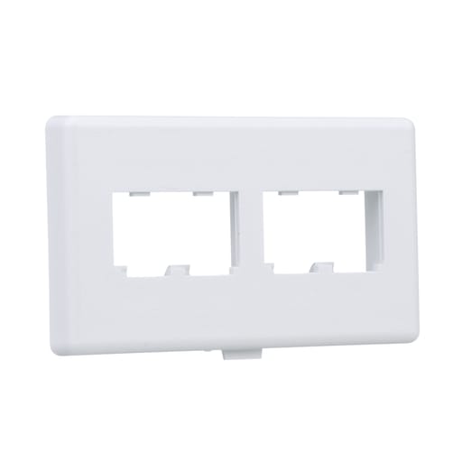 Panduit Corp - Panduit CFFPHM4WH Herman Miller Furniture Faceplate, 4 Port, White