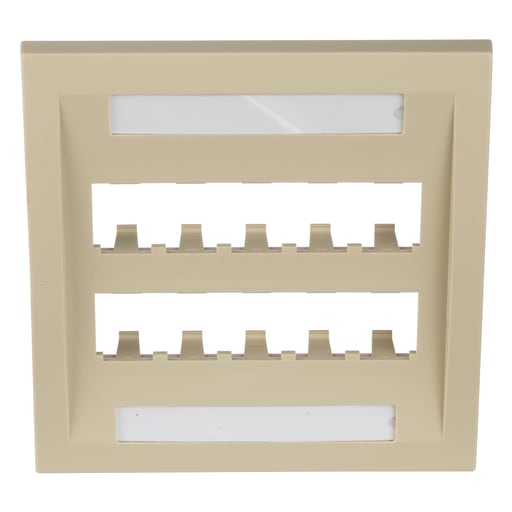 Panduit Corp - Panduit CFPE10EI-2GY Executive, Faceplate, 10 Port, Electric Ivory