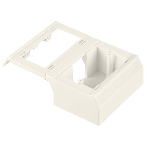 Panduit Corp - Panduit T70WC2WH Surface Raceway, T-70 Offset Box, for Snap-on Faceplates, White