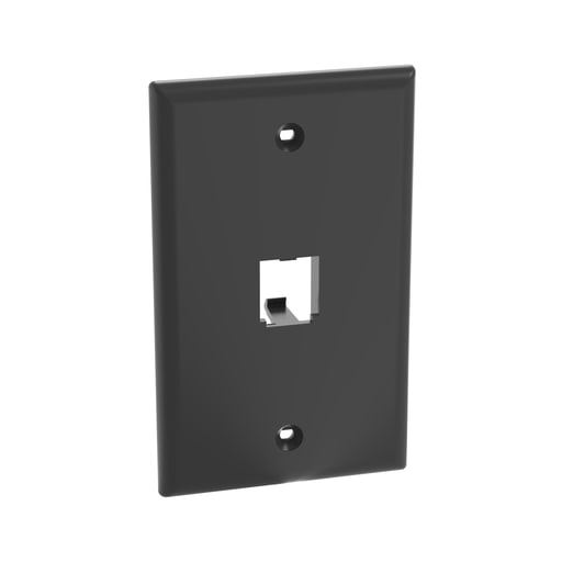 Panduit Corp - Panduit CFP1BL Classic, Faceplate, 1 Port, Black