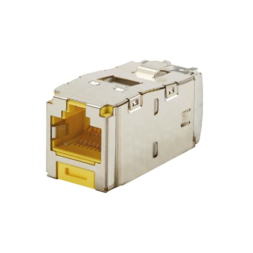 Panduit Corp - Panduit CJS688TGYLY STP RJ45 Cat 6 TG Jack Module, Yellow