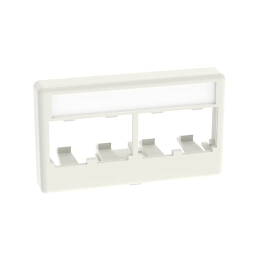 Panduit Corp - Panduit CFFPL4IW Furniture Faceplate, Standard Opening, 4 Port, Off White