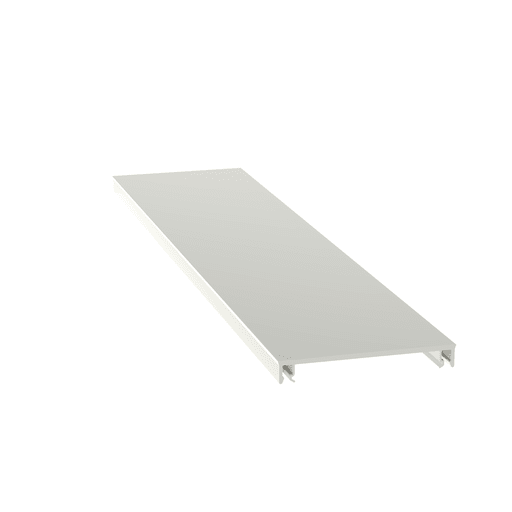 Panduit Corp - Panduit T70CWH8 Surface Raceway, T-70 Power Rated Cover, 8 ft, White