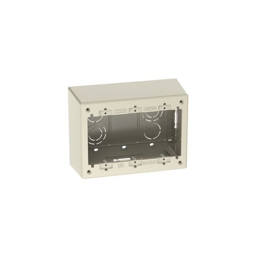 Panduit Corp - Panduit JBP3DEI Surface Raceway, Junction Box, Deep, 3-gang, Non-Metal, Elec Ivory