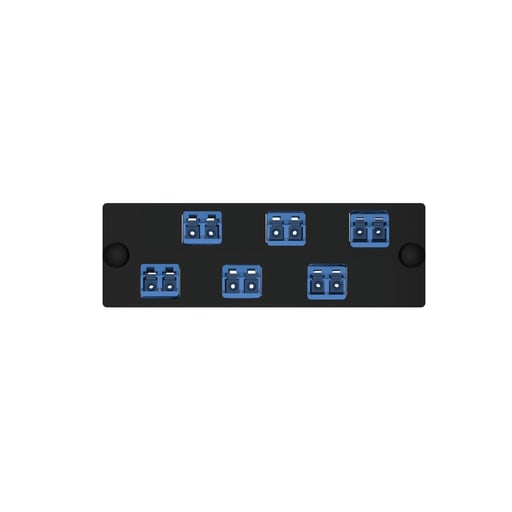 Panduit Corp - Panduit FAP6WBUDLCZ FAP, OS2, 6 LC Duplex, Blackue