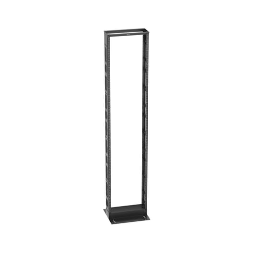 Panduit Corp - Panduit R2P6S96 2-Post Rack, 52RU, 6 in. Deep, #12-24 Threaded E-Rails, Steel, Black