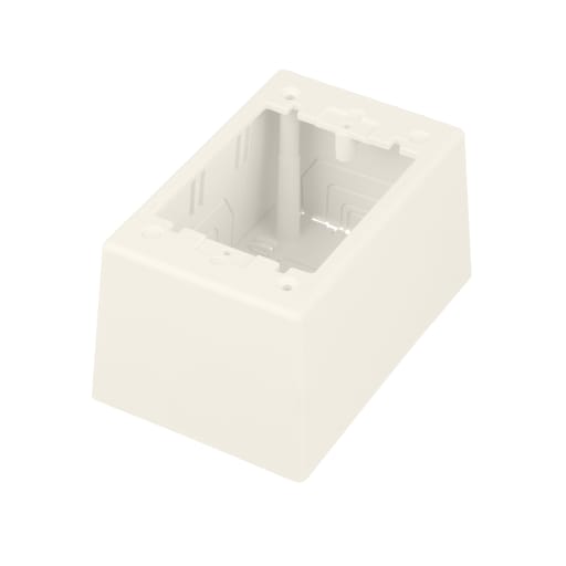 Panduit Corp - Panduit JBP1DWH Surface Raceway, Power Rated Junction Box, S/G 2-pc, Deep, White