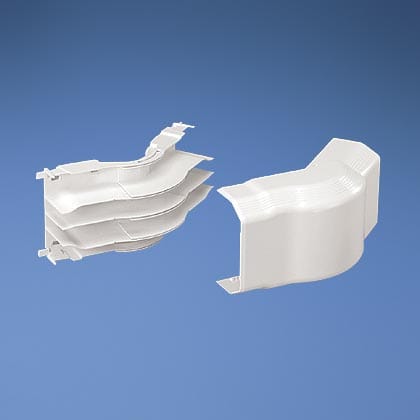 Panduit Corp - Panduit TGOCIW Surface Raceway, TG-70 Fitting, Outside Corner, Adjust, Off-White
