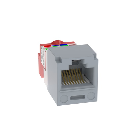 Panduit Corp - Panduit CJ5E88TIG UTP RJ45 Cat 5e TP-Style Jack Module, Int'l Gray