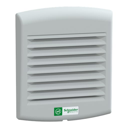 Square-D / Schneider - Square D NSYCAG92LPF 115 Volt IP54 Gray Injected Thermoplastic Ventilation Outlet Grill