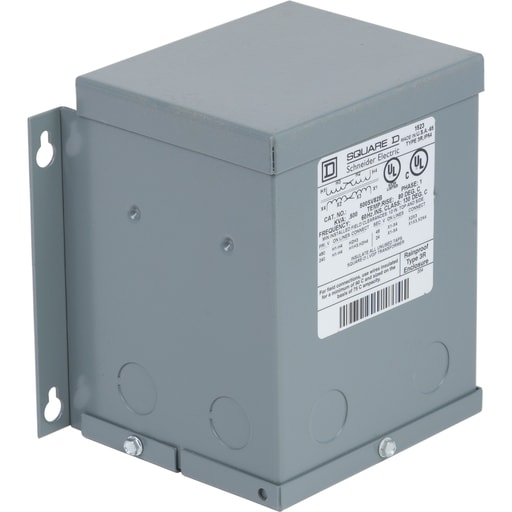 Square-D / Schneider - Square D 500SV82B 0.5 kVa 240 x 480 VAC Primary 24/48 VAC Secondary Dry Type Buck and Boost Transformer