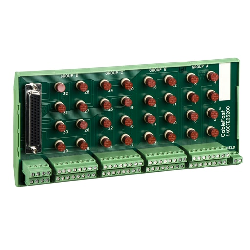 Square-D / Schneider - Square D 140CFH00800 PLC Fused Analog Input H-Block