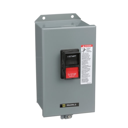 Square-D / Schneider - Square D 2510MBA1 230 VAC 18 Amp 2 Hp 2-Pole NEMA 12 Non-Reversing Manual Starter