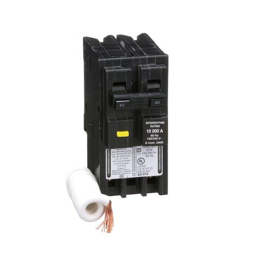 Square-D / Schneider - Square D HOM240GFI 120/240 Volt 40 Amp Miniature Circuit Breaker