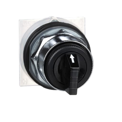 Square-D / Schneider - Square D 9001KS42B 30 mm 3-Position Black Maintained Knob Non-Illuminated Selector Switch Operator