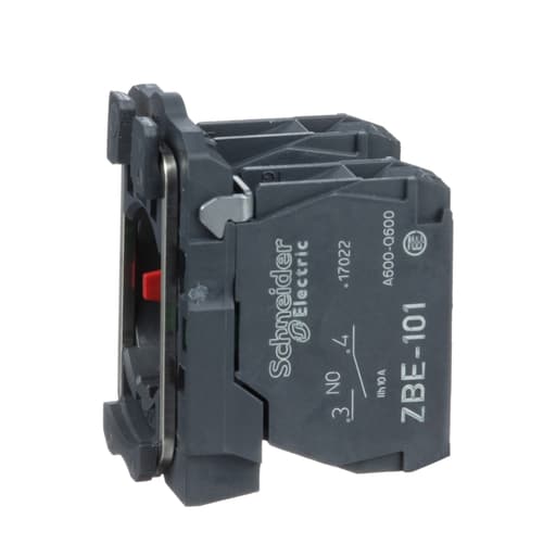 Square-D / Schneider - Square D XB6AW3B5B 16 mm 240 VAC 1.5 Amp 1NO 1NC Green Round Flush Return Illuminated Push Button