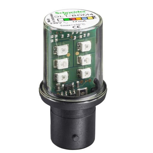 Square-D / Schneider - Square D DL1BDG6 120 VAC Blue Steady-On LED Bulb