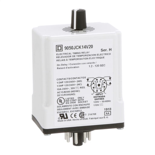 Square-D / Schneider - SQD 9050JCK14V20 Timing Relay, Type